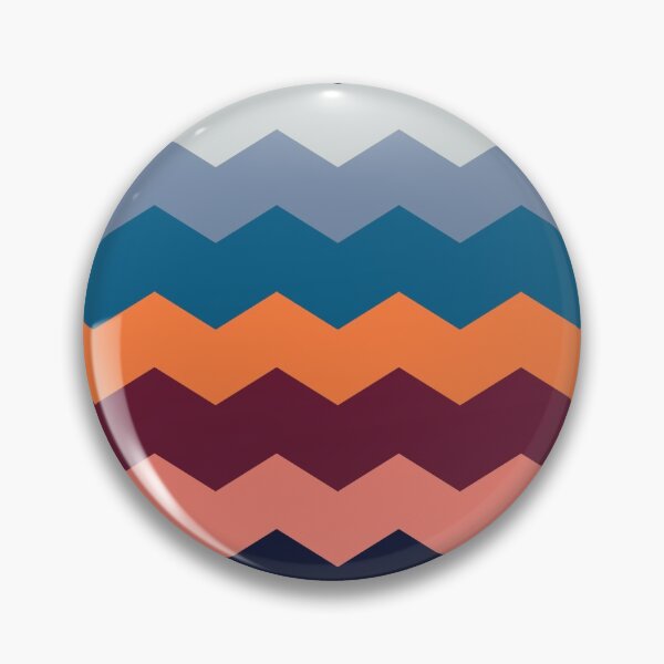 Item preview, Zigzag Chevron Pattern Steel and Copper designed and sold by Rivercoatl.