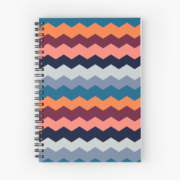 Item preview, Zigzag Chevron Pattern Steel and Copper designed and sold by Rivercoatl.