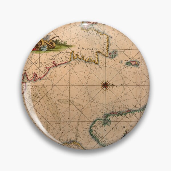 Item preview, Mapa antiguo del Mar del Norte designed and sold by Element85.