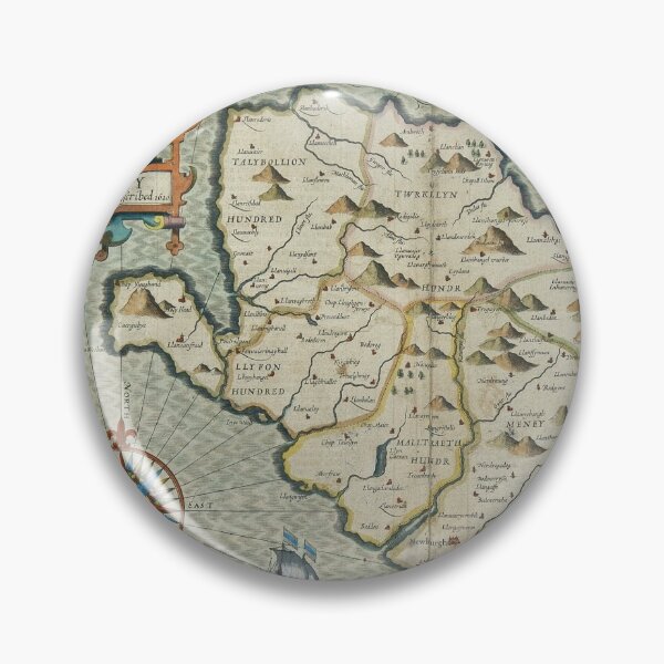 Item preview, Old Map of Anglesey Wales designed and sold by Element85.