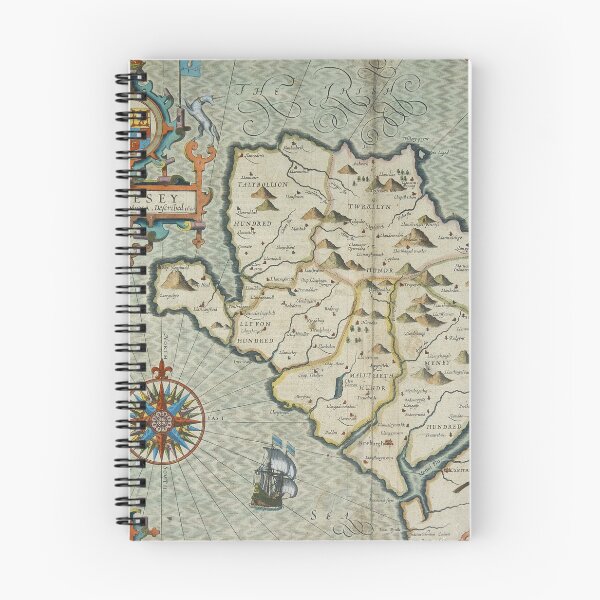 Item preview, Old Map of Anglesey Wales designed and sold by Element85.