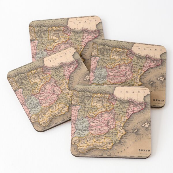 Item preview, Old Map of Spain designed and sold by Element85.