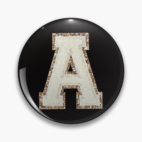 Item preview, A - Blanc Glitter Varsity Letter Patches designed and sold by Monograms Ultd.