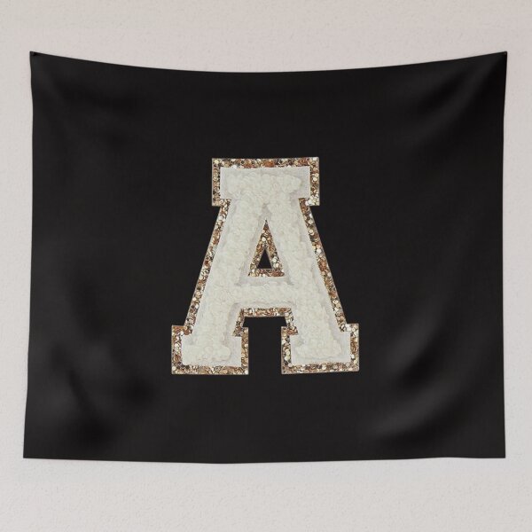 Item preview, A - Blanc Glitter Varsity Letter Patches designed and sold by Monograms Ultd.