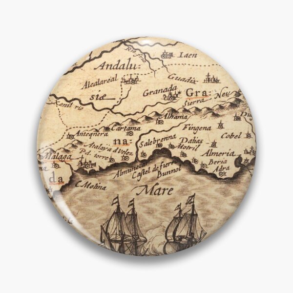Aperçu de l'œuvre Ancienne carte du détroit de Gibraltar créée et vendue par Element85.