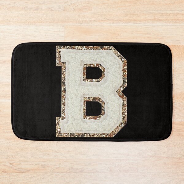Item preview, B - Blanc Glitter Varsity Letter Patches designed and sold by Monograms Ultd.