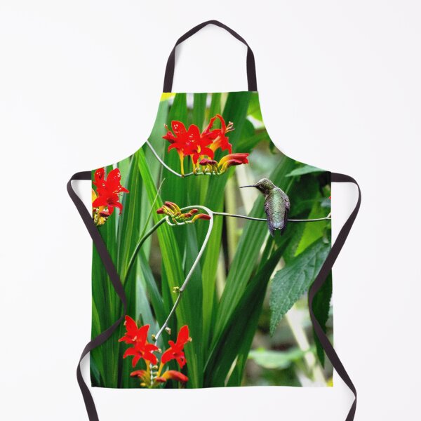 Item preview, Summer Crocosmia & Perched Hummer designed and sold by VeganBear.