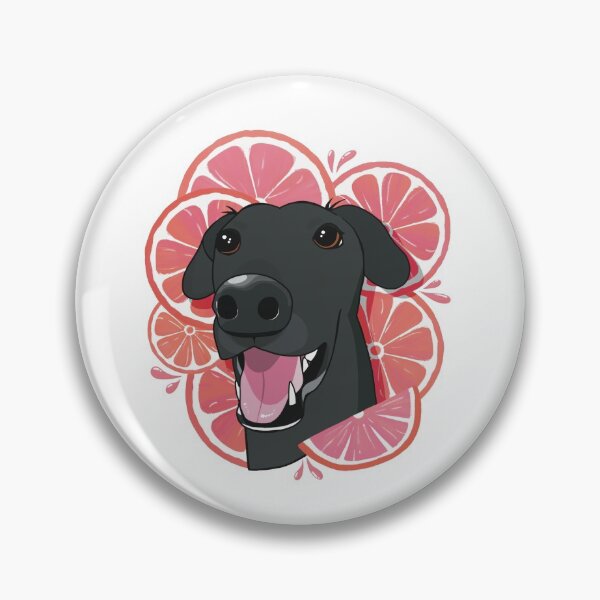 Item preview, Black greyhound with grapefruit designed and sold by dayziistudios.