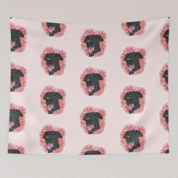 Item preview, Black greyhound with grapefruit designed and sold by dayziistudios.