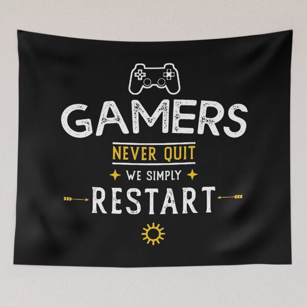 Item preview, Gamers Never Quit We Simply Restart designed and sold by wingstar.