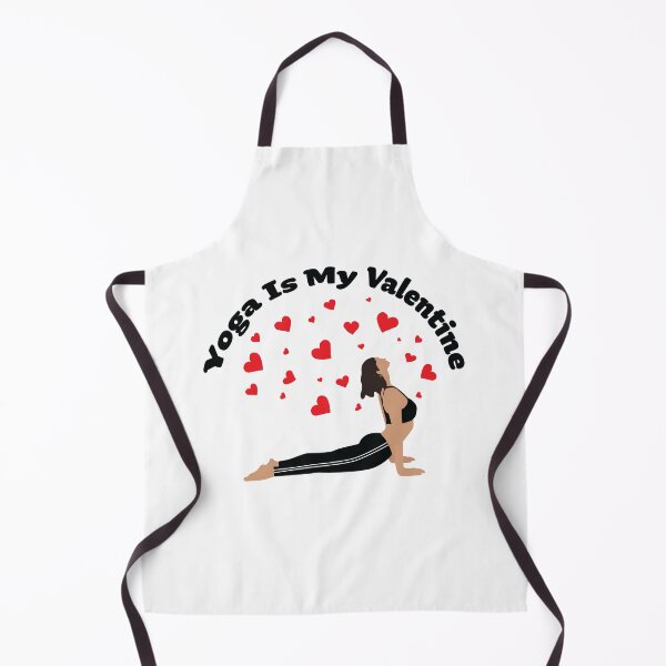Item preview, Yoga Is My Valentine Illustration with Red Hearts for Yoga Love designed and sold by KLINESTORE.