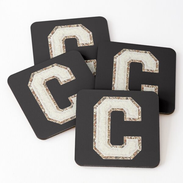Item preview, C - Blanc Glitter Varsity Letter Patches designed and sold by Monograms Ultd.