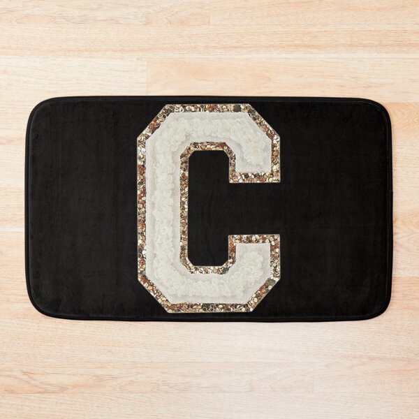Item preview, C - Blanc Glitter Varsity Letter Patches designed and sold by Monograms Ultd.