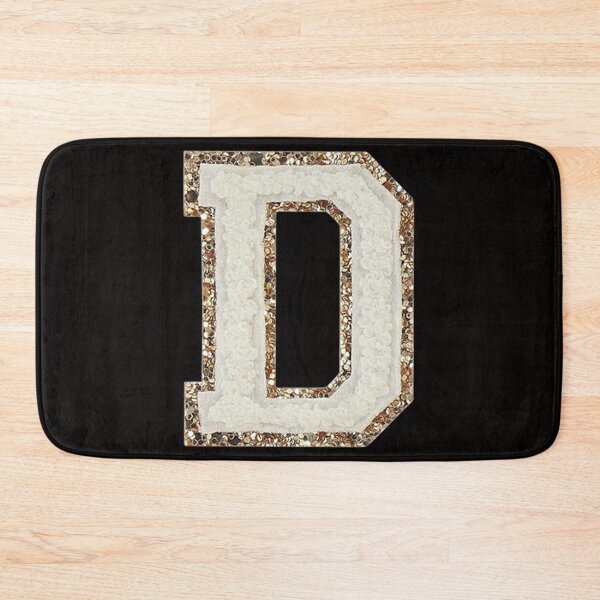 Item preview, D - Blanc Glitter Varsity Letter Patches designed and sold by Monograms Ultd.