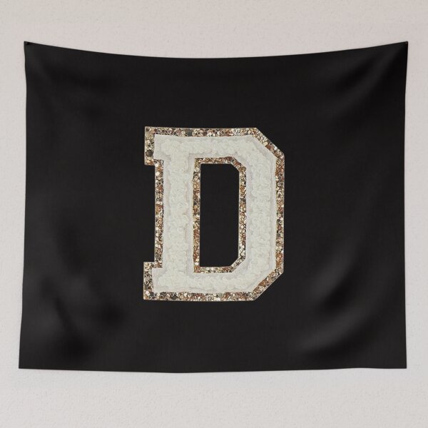 Item preview, D - Blanc Glitter Varsity Letter Patches designed and sold by Monograms Ultd.