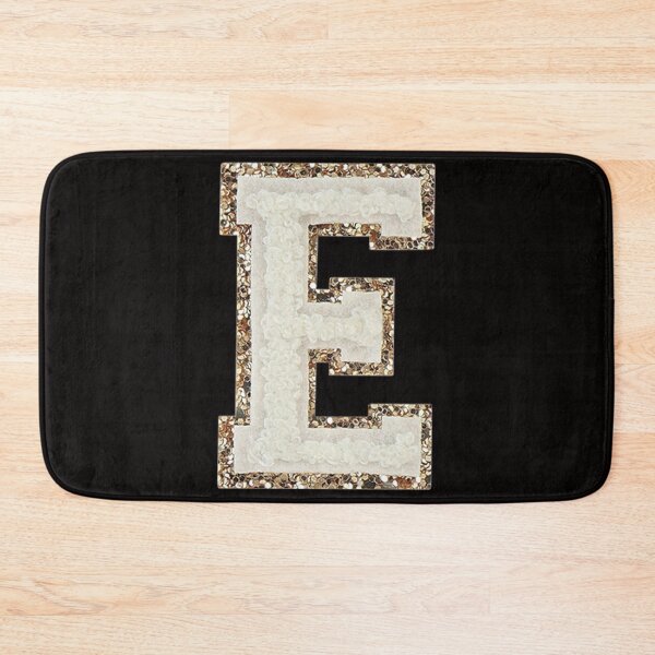 Item preview, E - Blanc Glitter Varsity Letter Patches designed and sold by Monograms Ultd.