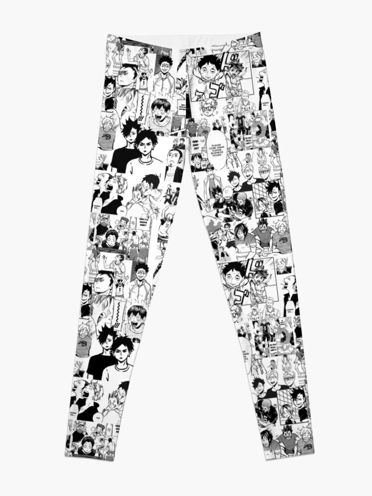 Alternate view of Haikyuu!! - Manga Collage Leggings