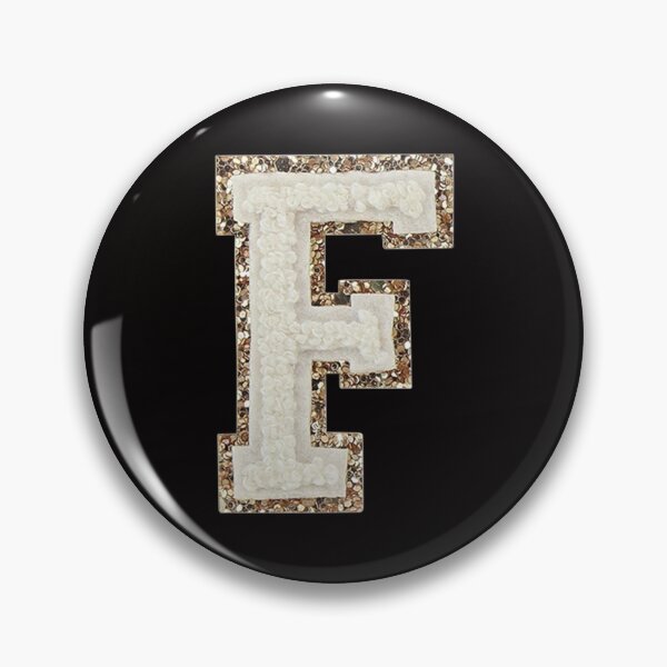 Item preview, F - Blanc Glitter Varsity Letter Patches designed and sold by Monograms Ultd.
