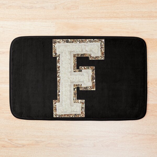 Item preview, F - Blanc Glitter Varsity Letter Patches designed and sold by Monograms Ultd.