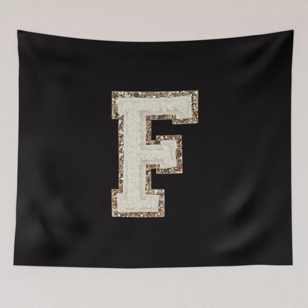 Item preview, F - Blanc Glitter Varsity Letter Patches designed and sold by Monograms Ultd.