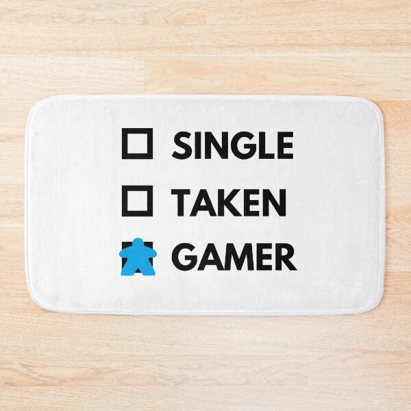 Item preview, Single Taken Tabletop Gamer Black Text Blue Meeple designed and sold by JEL-Designs.