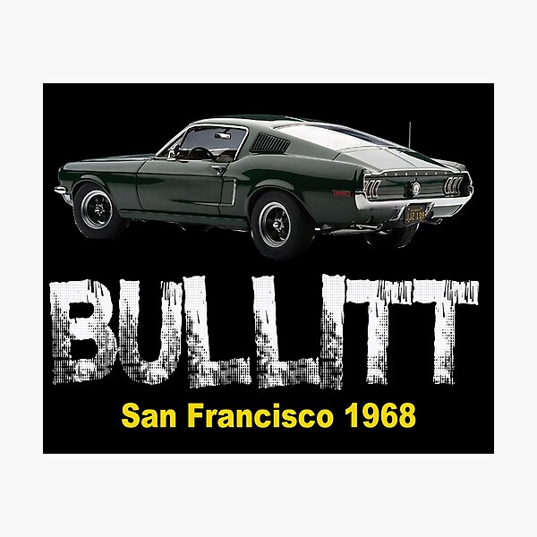 Klassisches amerikanisches Auto Bullitt Mustangs Fotodruck