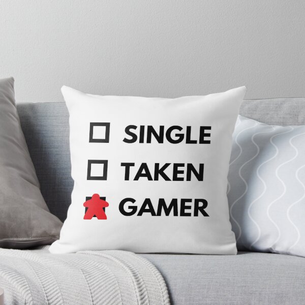 Item preview, Single Taken Tabletop Gamer Black Text Red Meeple designed and sold by JEL-Designs.
