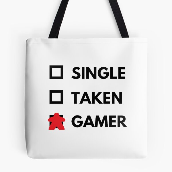 Item preview, Single Taken Tabletop Gamer Black Text Red Meeple designed and sold by JEL-Designs.