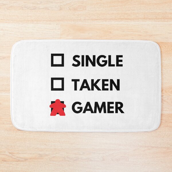 Item preview, Single Taken Tabletop Gamer Black Text Red Meeple designed and sold by JEL-Designs.