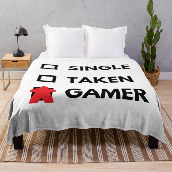 Item preview, Single Taken Tabletop Gamer Black Text Red Meeple designed and sold by JEL-Designs.