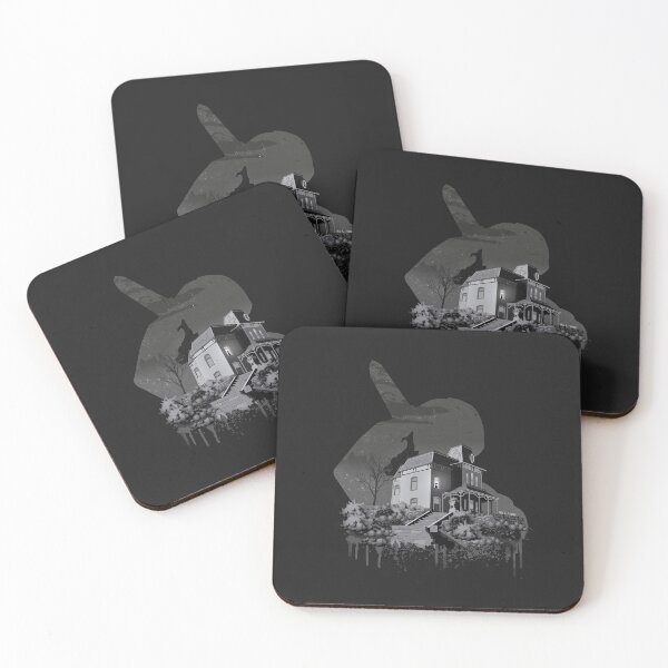 Item preview, Collage de la casa psicópata de Alfred Hitchcock designed and sold by burrotees.