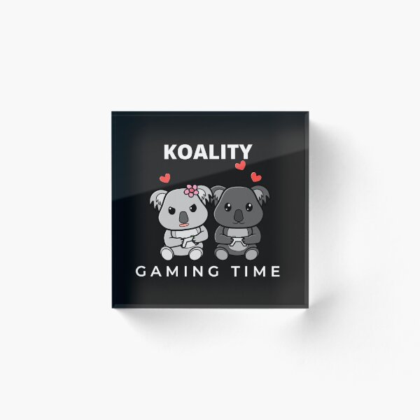 Item preview, Koalified Koality Gaming Time Cute Koala Valentine Pun designed and sold by eucagarland.