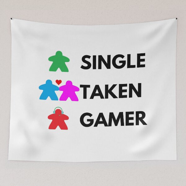 Item preview, Single Taken Tabletop Video Gamer Black Text designed and sold by JEL-Designs.