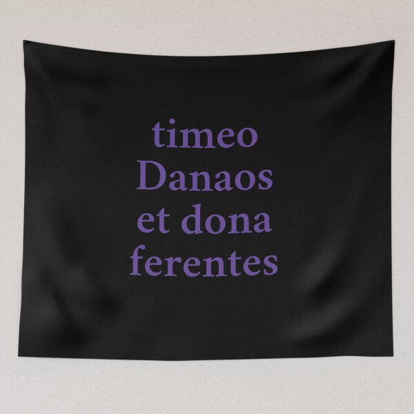 Item preview, Timeo Danaos et dona ferentes (I fear Greeks even when they bear gifts) from the Aeneid designed and sold by Krafty  Arts Studio.