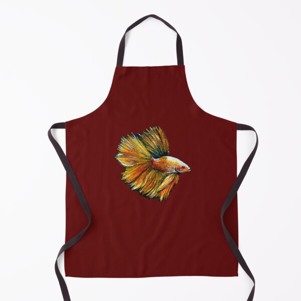 Item preview, Golden Siamese Fighting Fish (Crimson Background) designed and sold by Sarah Girard.