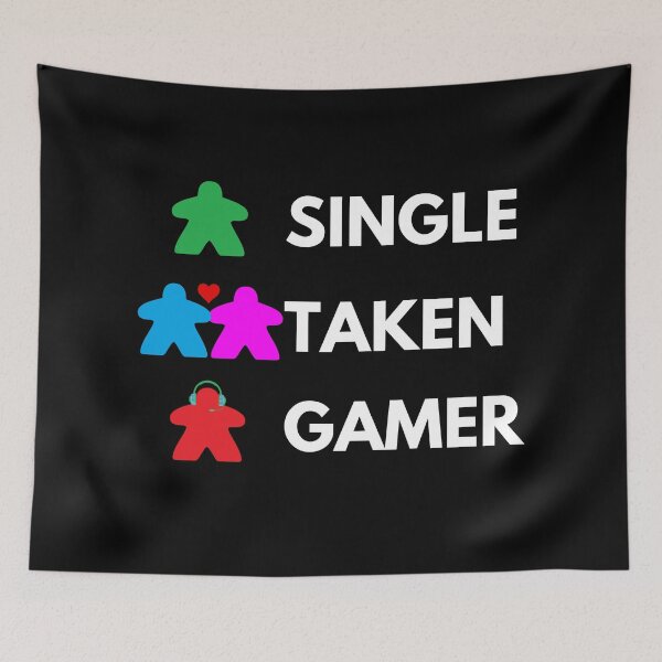 Item preview, Single Taken Tabletop Video Gamer White Text designed and sold by JEL-Designs.