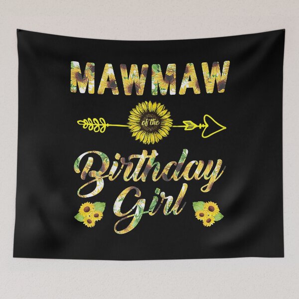 Item preview, Womens Mawmaw Of The Birthday Princess Shirt Mom Sunflower Gifts  designed and sold by margarettil63.