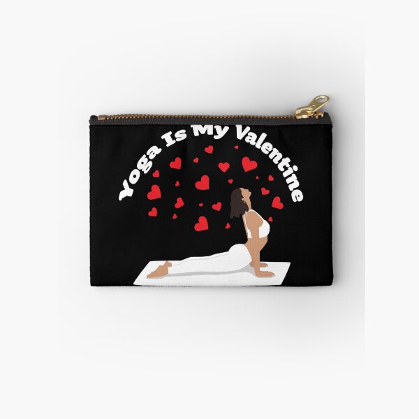 Item preview, Yoga Is My Valentine Illustration with Red Hearts for Yoga Love designed and sold by KLINESTORE.