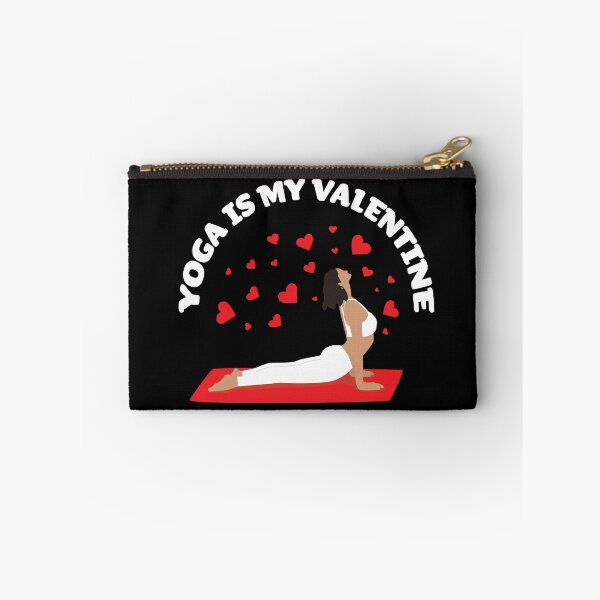 Item preview, Yoga Is My Valentine Illustration with Red Hearts for Yoga Love designed and sold by KLINESTORE.