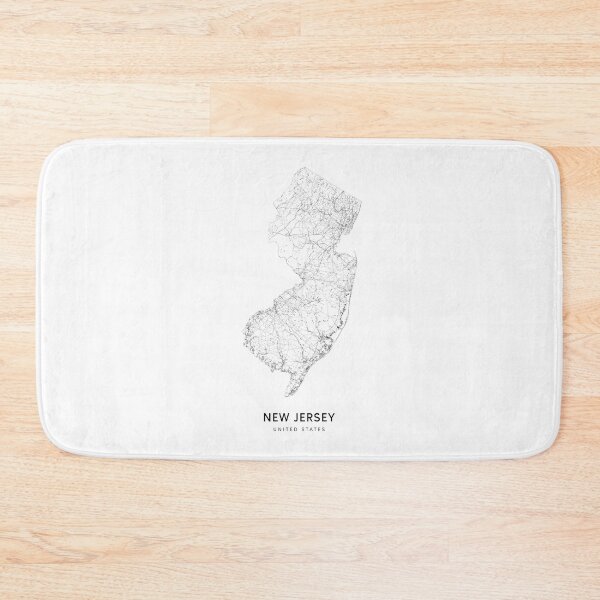 Item preview, New Jersey State Map 2 Art Print by LandSartprints designed and sold by LandSartprints.