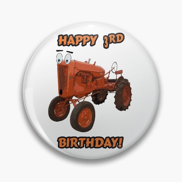 Item preview, Happy 3rd Birthday Tractor design designed and sold by SEADOGPRINTS.