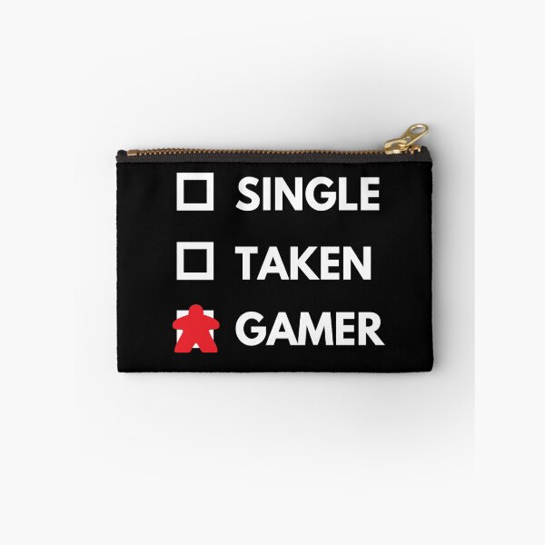 Item preview, Single Taken Tabletop Gamer White Text Red Meeple designed and sold by JEL-Designs.