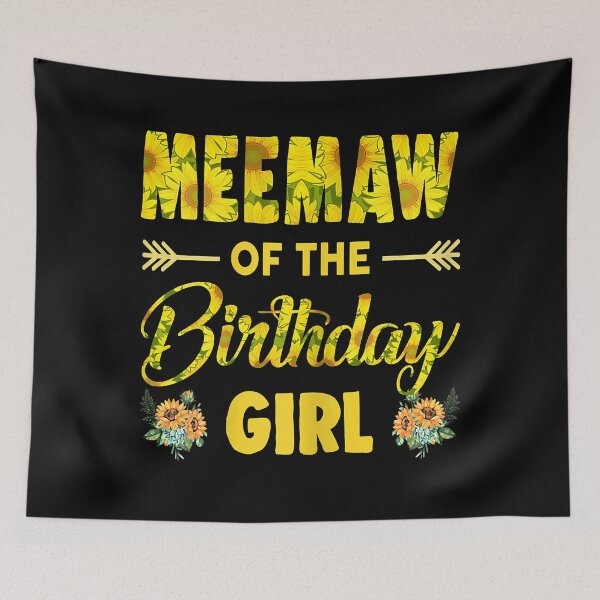 Item preview, Womens Meemaw Of The Birthday Girl T-Shirt Mom Sunflower Gifts  designed and sold by margarettil63.