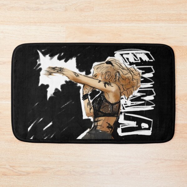 Item preview, Emma Carstairs black background with name designed and sold by Angie Draws.