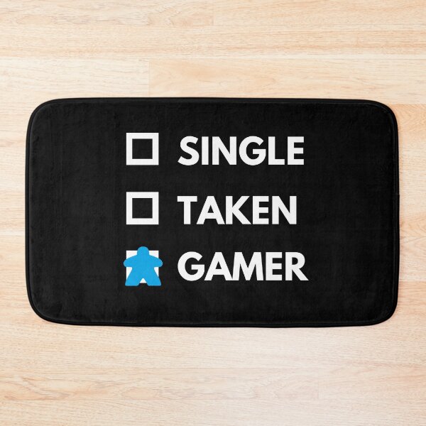 Item preview, Single Taken Tabletop Gamer White Text Blue Meeple designed and sold by JEL-Designs.