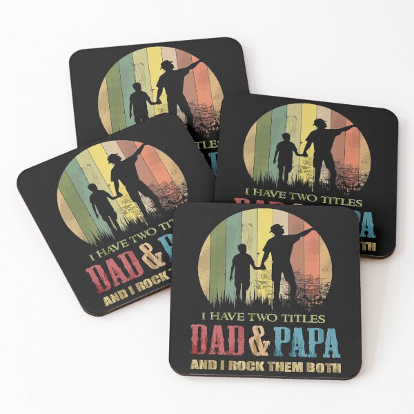 Item preview, I Have Two Titles Dad And Papa T-Shirt And I Rock Them Both 2 - Shirt Graphic designed and sold by QLDBVYT.