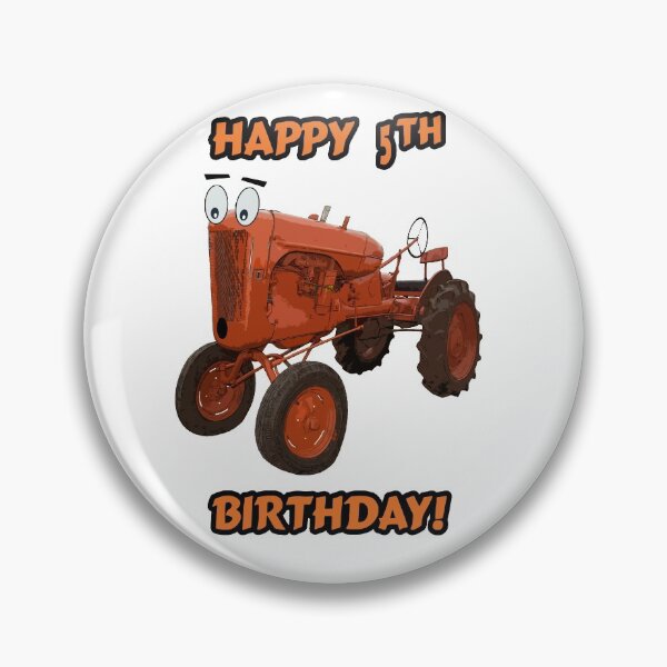 Item preview, Happy 5th Birthday Tractor design designed and sold by SEADOGPRINTS.