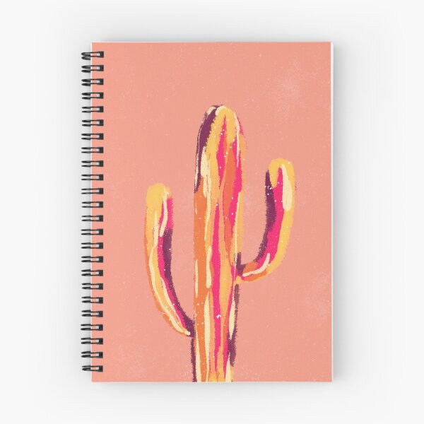 Item preview, Cute painterly cactus on peachy pink background designed and sold by Ilze Lucero.