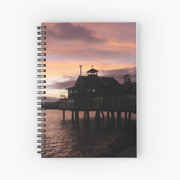 #Evening #view from the #waterfront at Seaport Village, San Diego, #California. #SeaportVillage #SanDiego #EveningView Spiral Notebook