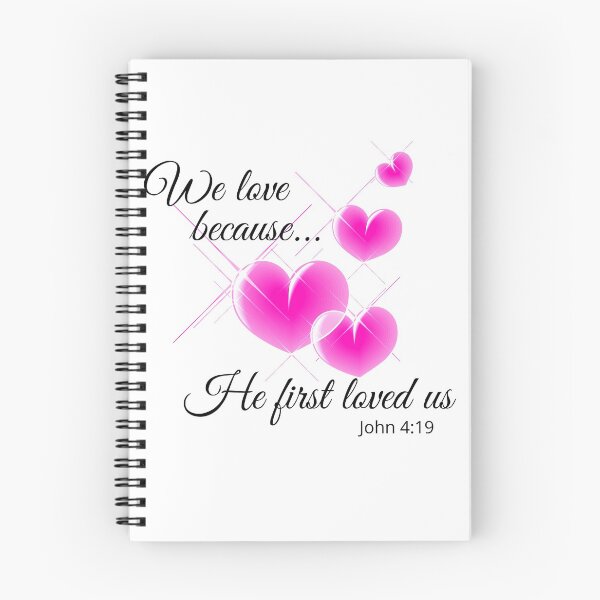 Item preview, We love because he first loved us, bible verses, christian art, funny christian design, christian gifts, designed and sold by prteacool.